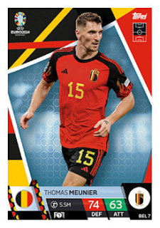 Thomas Meunier Belgium Topps Match Attax EURO 2024 #BEL7
